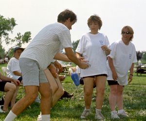 Dan Koon at staff recreation day 1997.